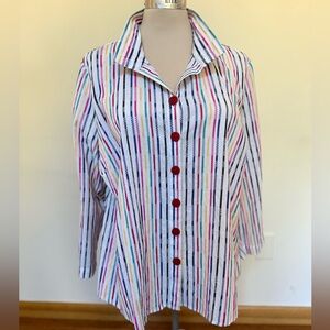 Ali Miles Multicolor Striped Top #112